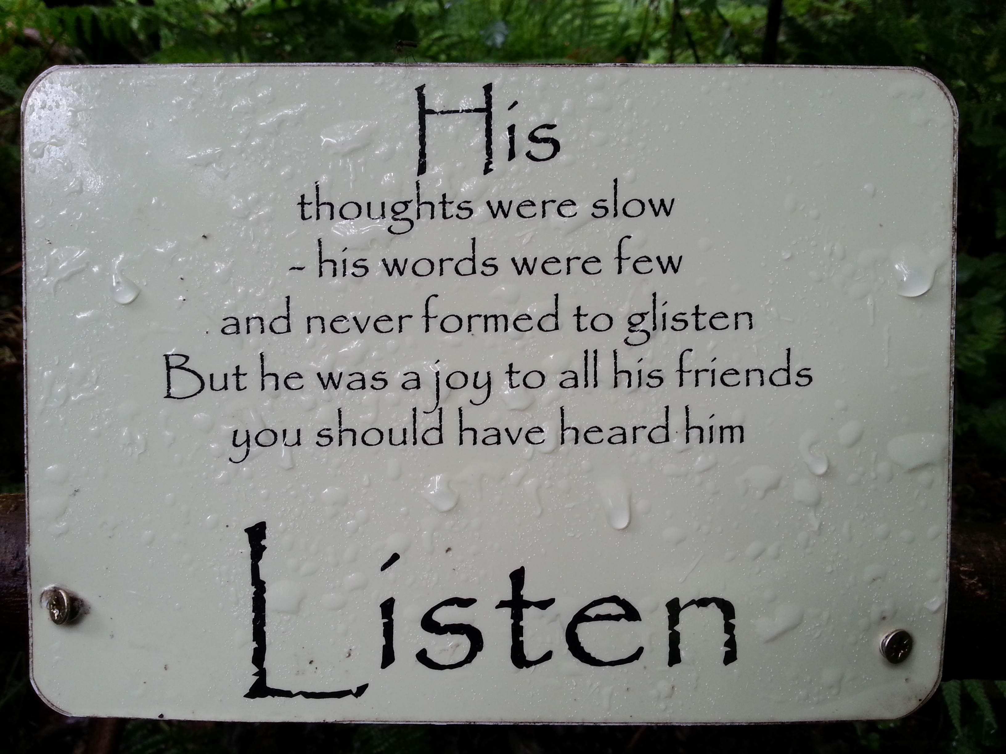 hear him listen